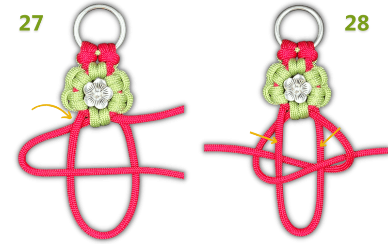 Make your own Paracord Keychain Flower