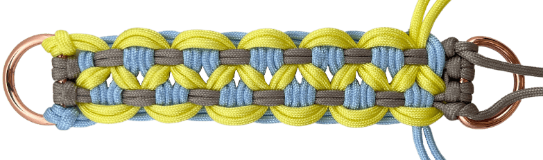 Knotted Double KBK Bar paracord collar