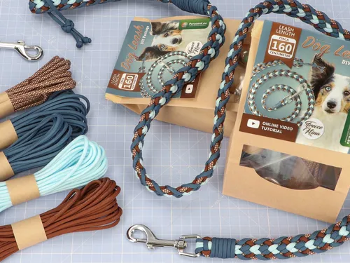 Braid a “Cuore” leash with paracord | DIY kit instructions