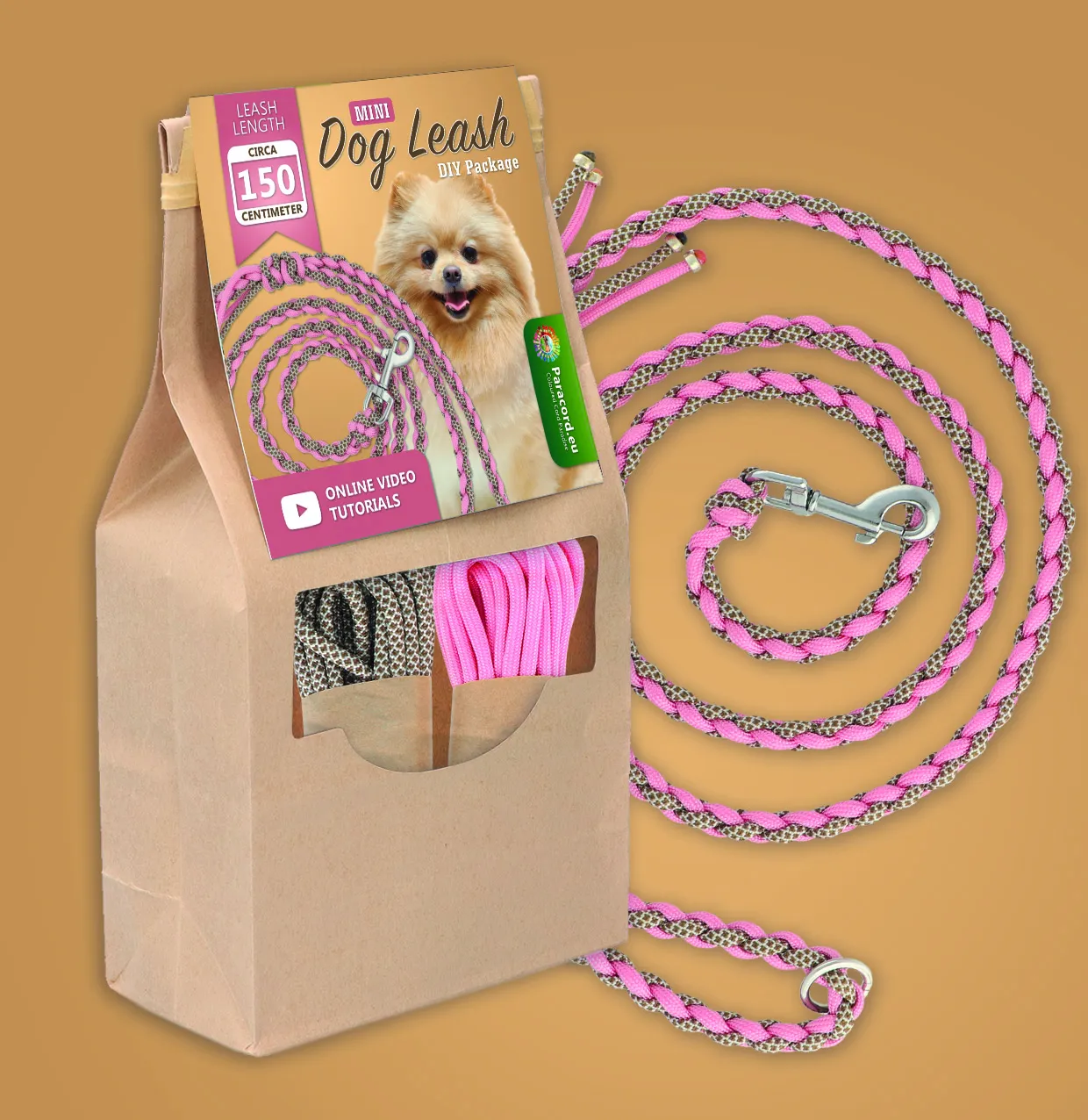 Make your own Dog Leash with Paracord | Small dogs DIY kit