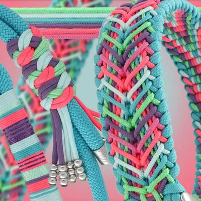 Paracord leash and collar with 6 colours