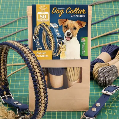 Paracord diy kit for dog collars for medium-sized dogs