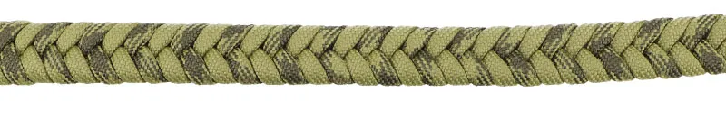 The fishtail pattern made with paracord 550 in green colours