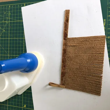 Leather tassel step 10 DIY