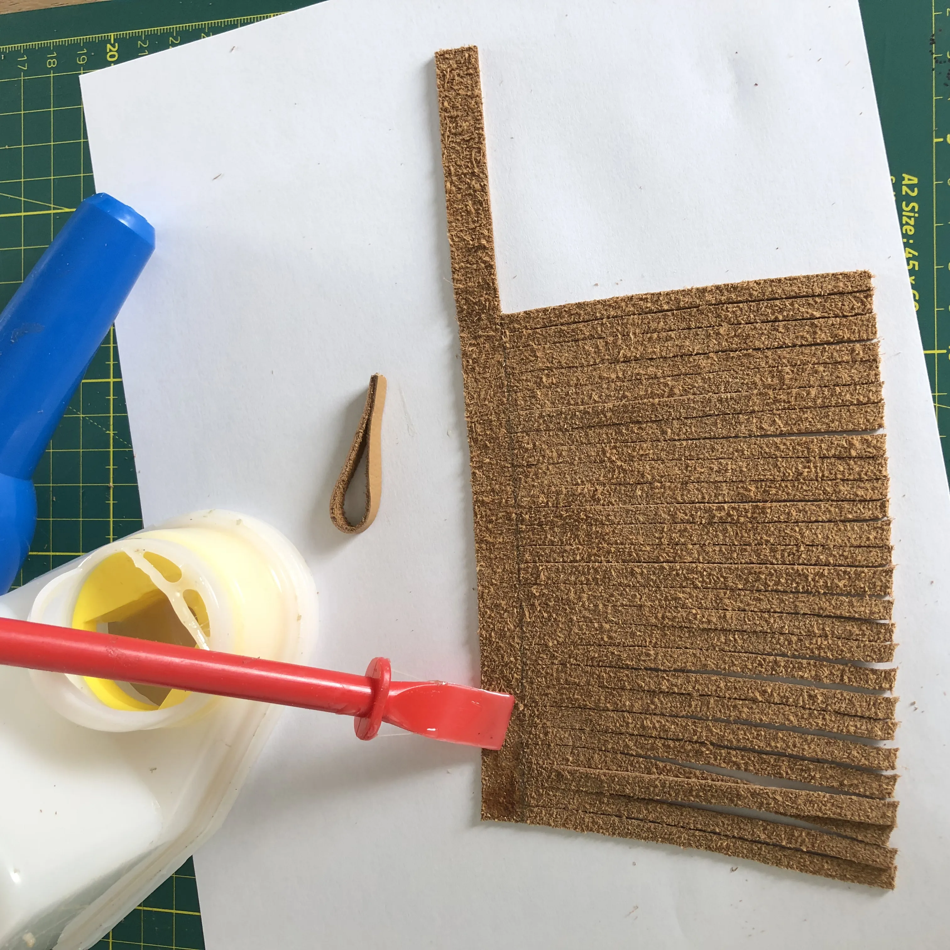 Make a leather tassel step 9 