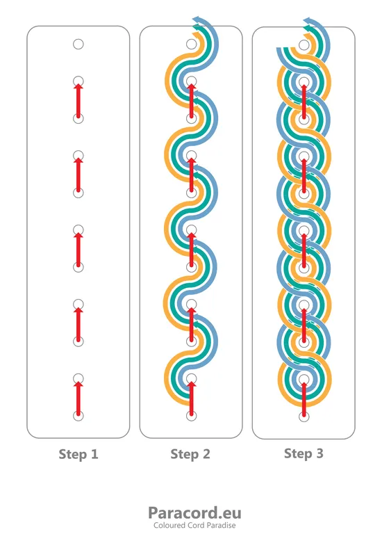 leather lacing weaving pattern zigzag