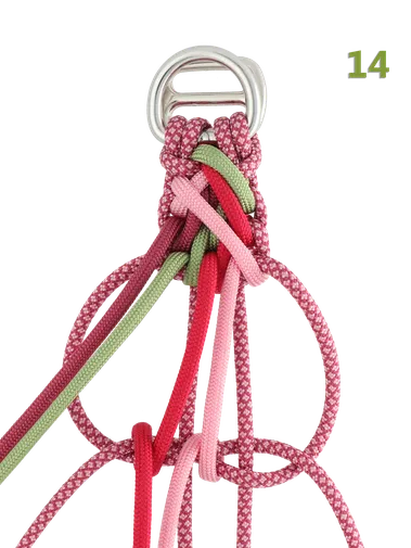 paracord dog collar knot