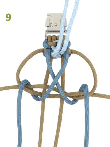 Paracord dog collar with buckle